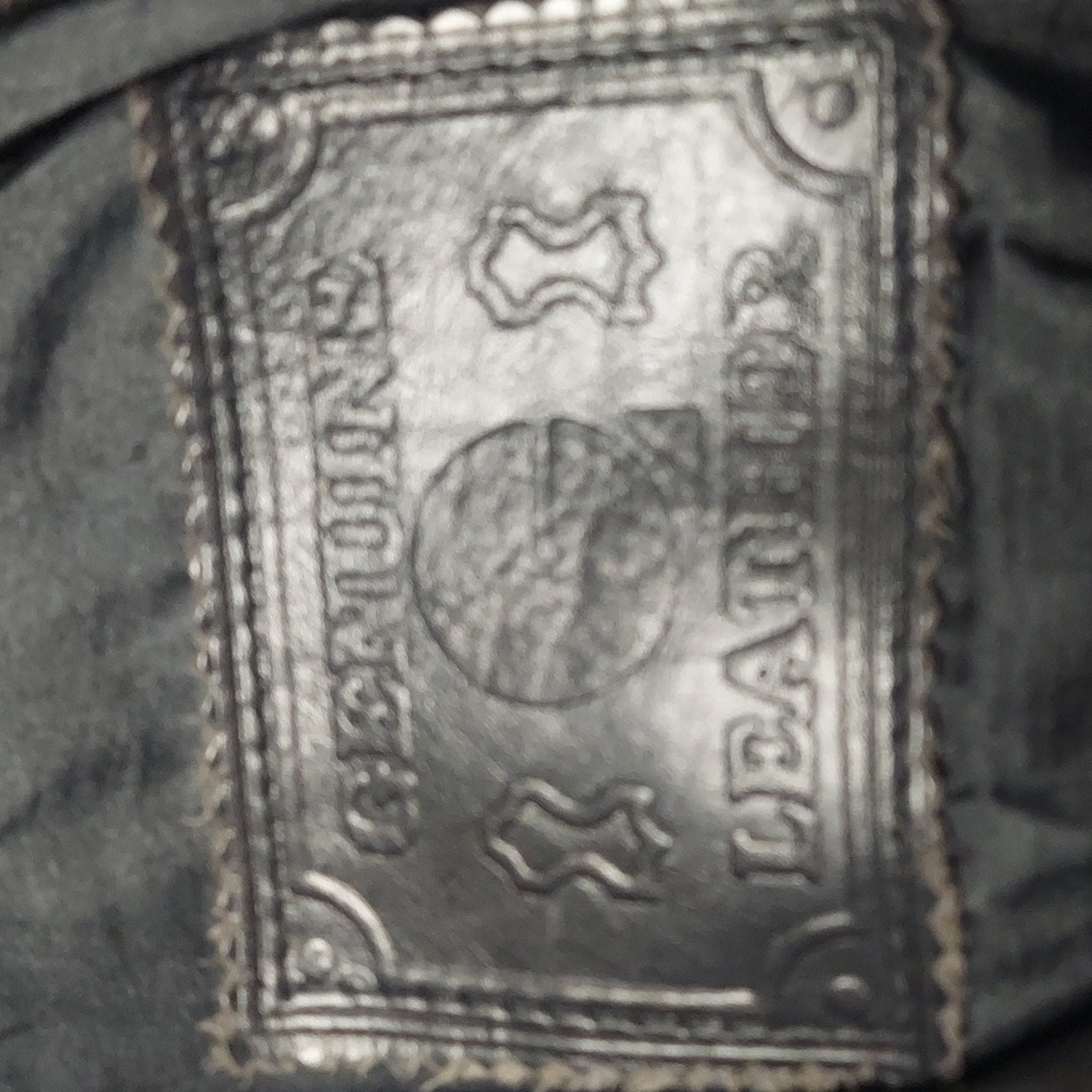 Men's Black Leather Jacket - Picture 3 of 4